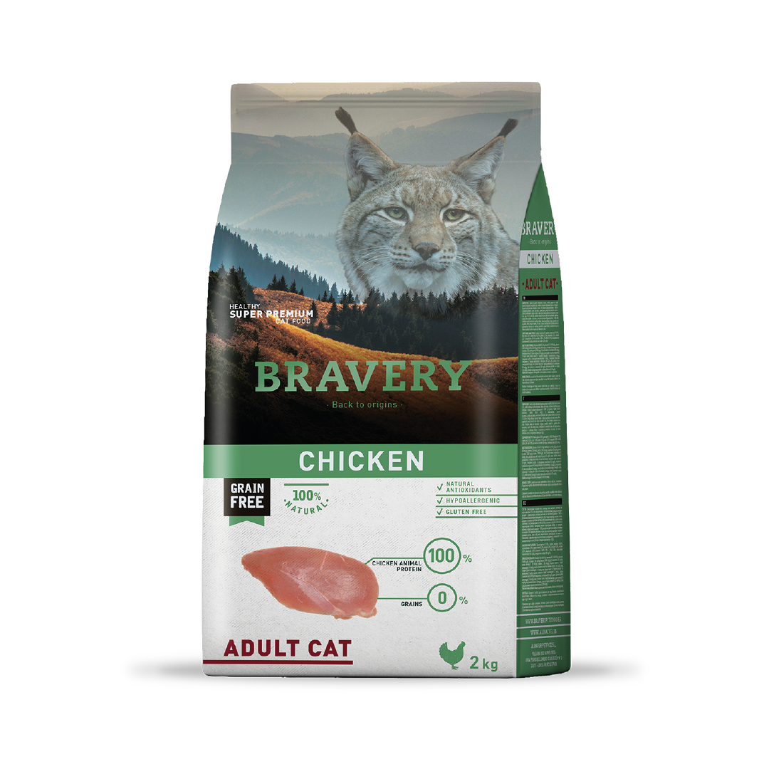 BRAVERY CHICKEN ADULT CAT 2 KG