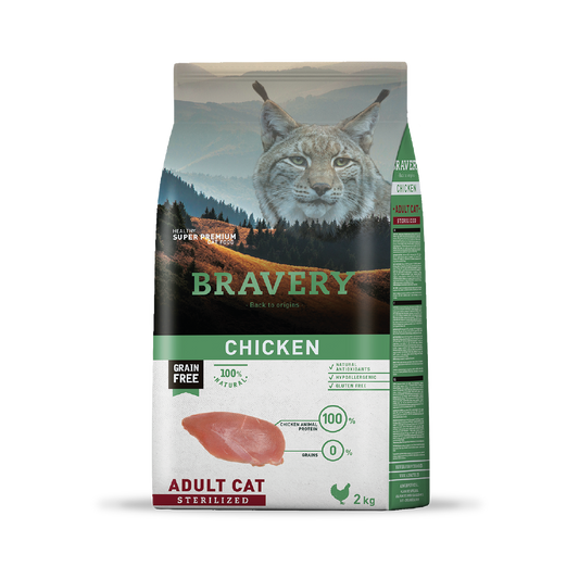 BRAVERY CHICKEN ADULT CAT STERILIZED 2 KG