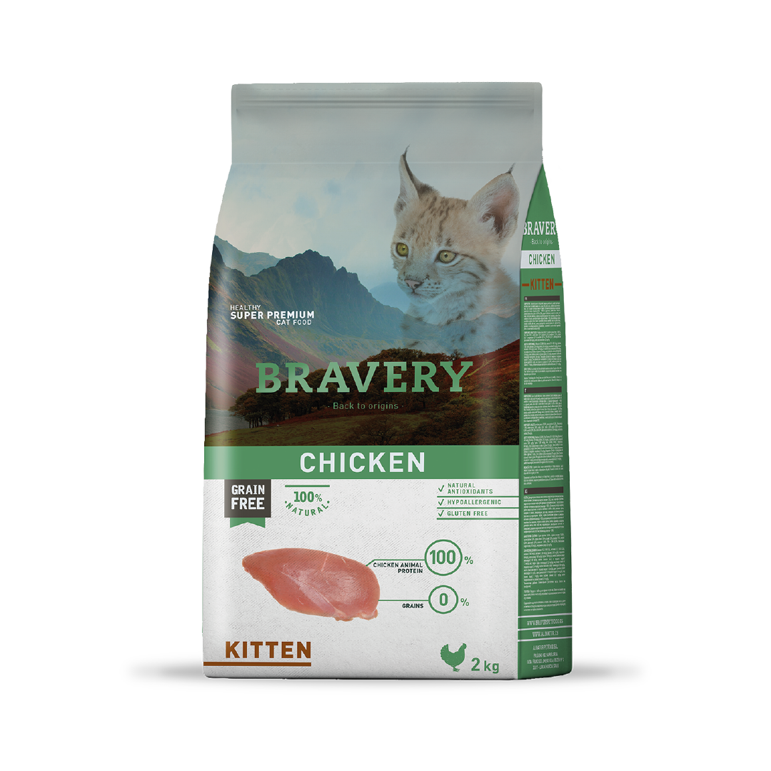 BRAVERY CHICKEN KITTEN 2 KG