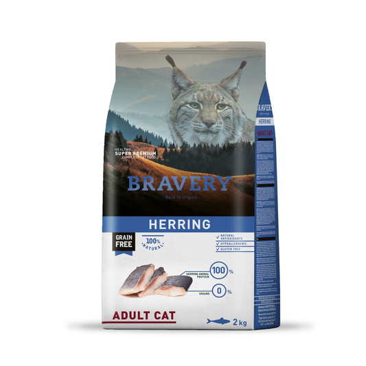 BRAVERY HERRING ADULT CAT 2 KG