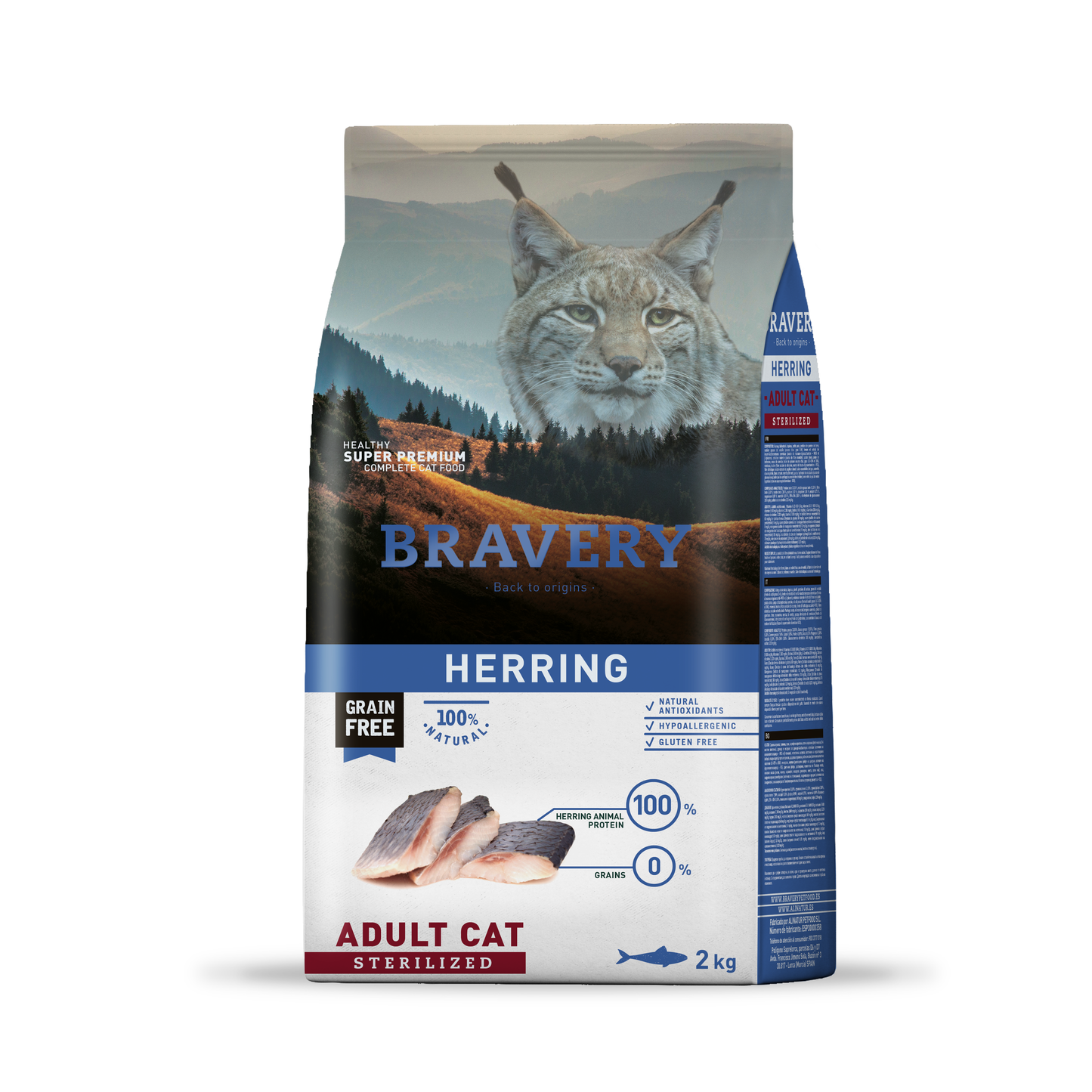 BRAVERY HERRING ADULT CAT STERILIZED 2 KG