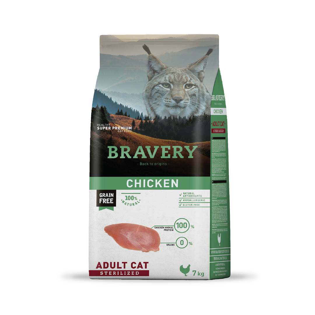 BRAVERY CHICKEN ADULT CAT STERILIZED 7 KG