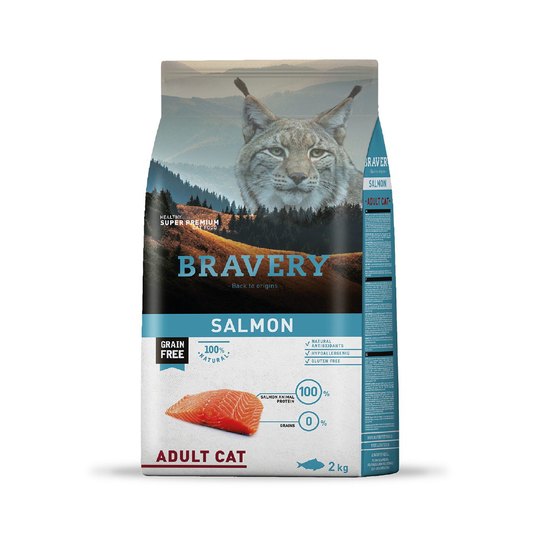 BRAVERY SALMON ADULT CAT 2 KG