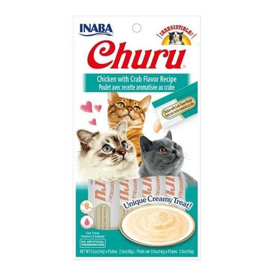 Churu Gato Pollo y Cangrejo 14gr/4 tubos