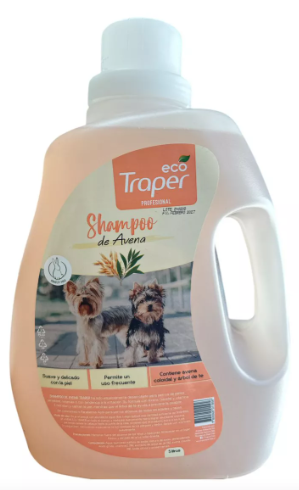 Shampoo Traper de avena para perros 5 litros.