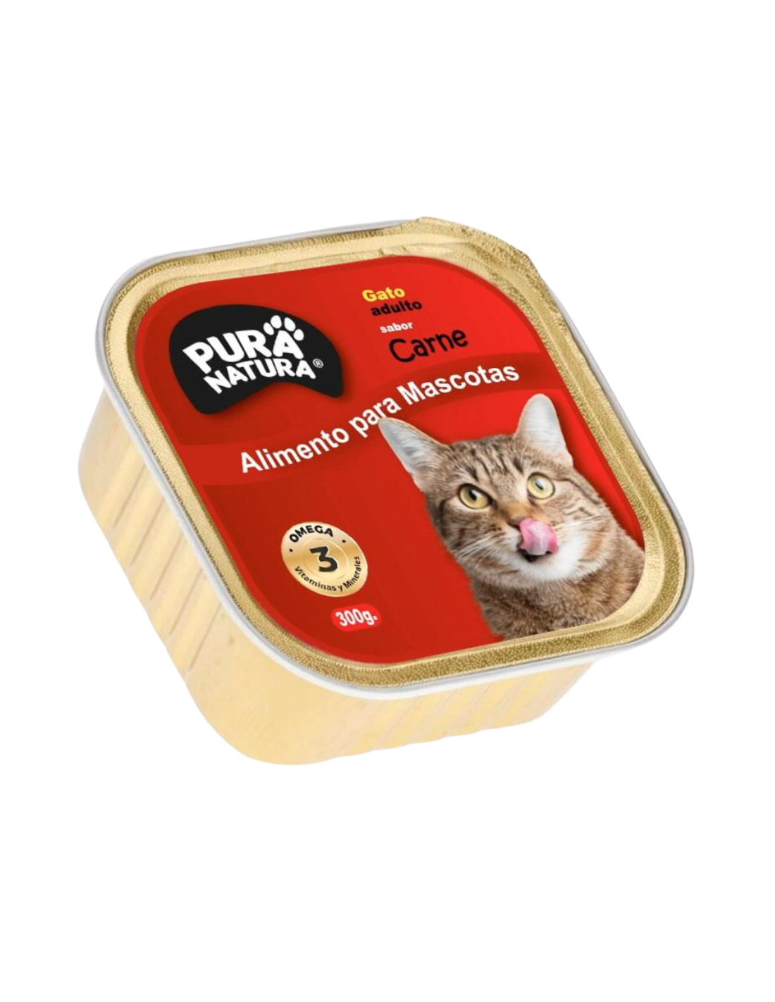 PURA NATURA ALIMENTO HÚMEDO PARA GATO CARNE 300GR