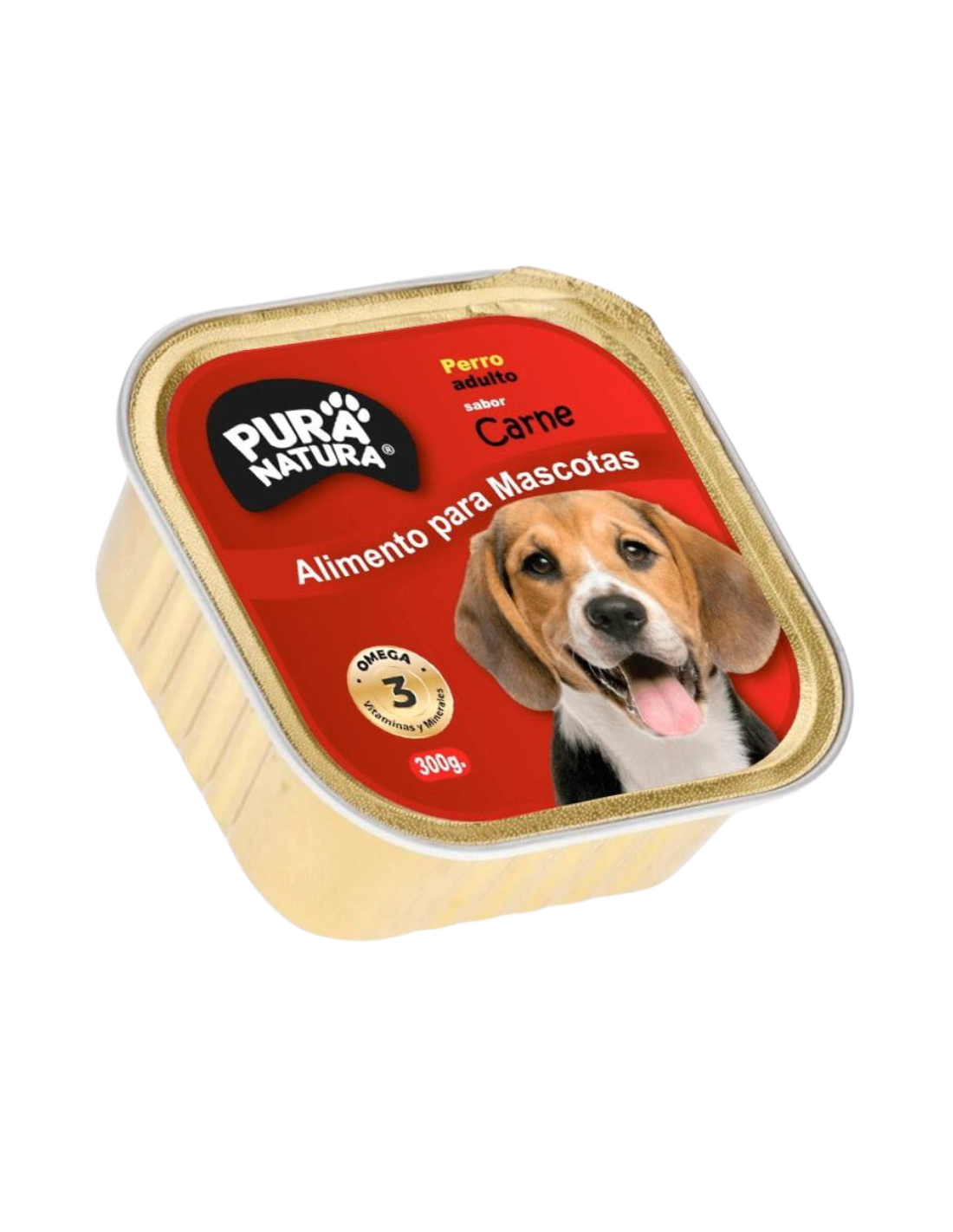 PURA NATURA ALIMENTO HÚMEDO PARA PERRO CARNE 300GR.