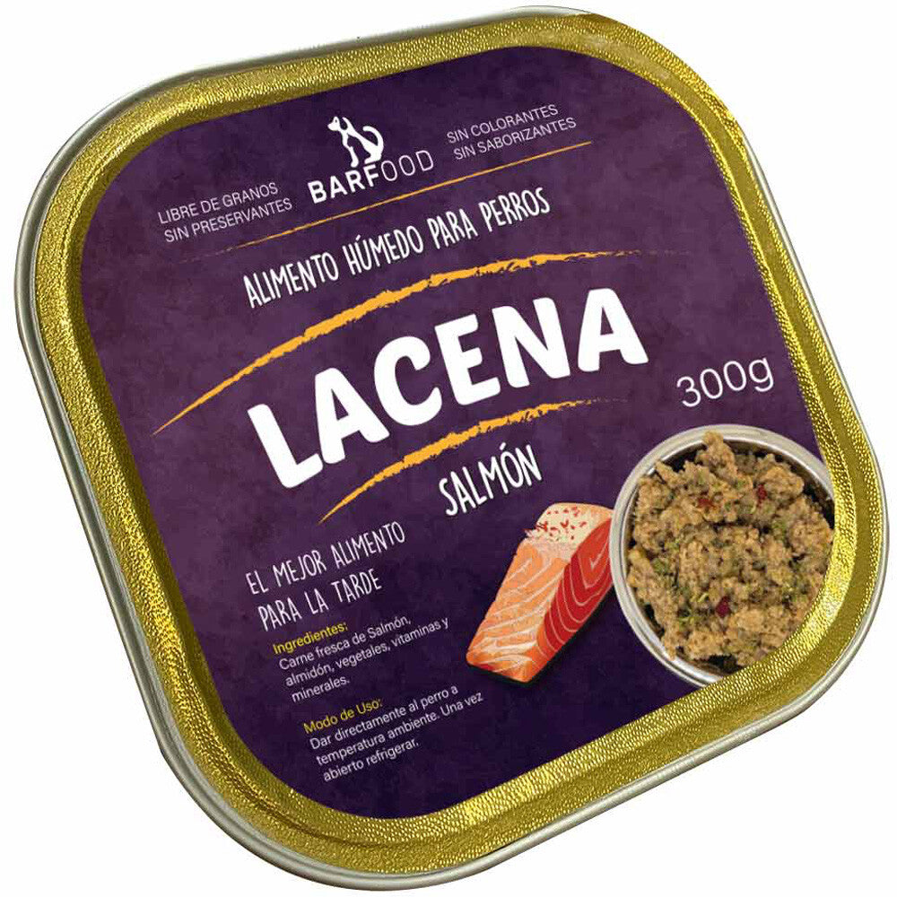 Lacena para perro sabor salmón 300gr.