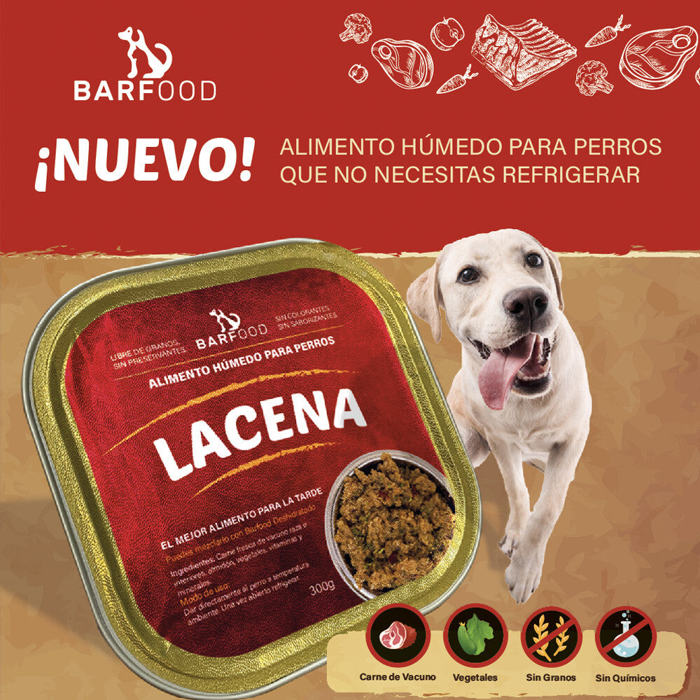 Lacena de perro sabor vacuno 300gr