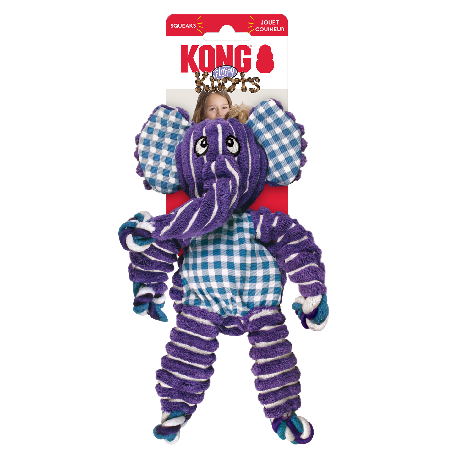 Kong Floppy Knots Elephant M/L