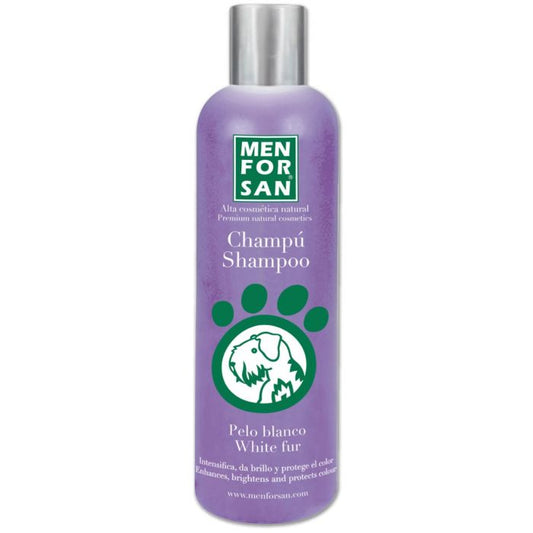 Shampoo Menforsan pelo blanco para perros 300ml