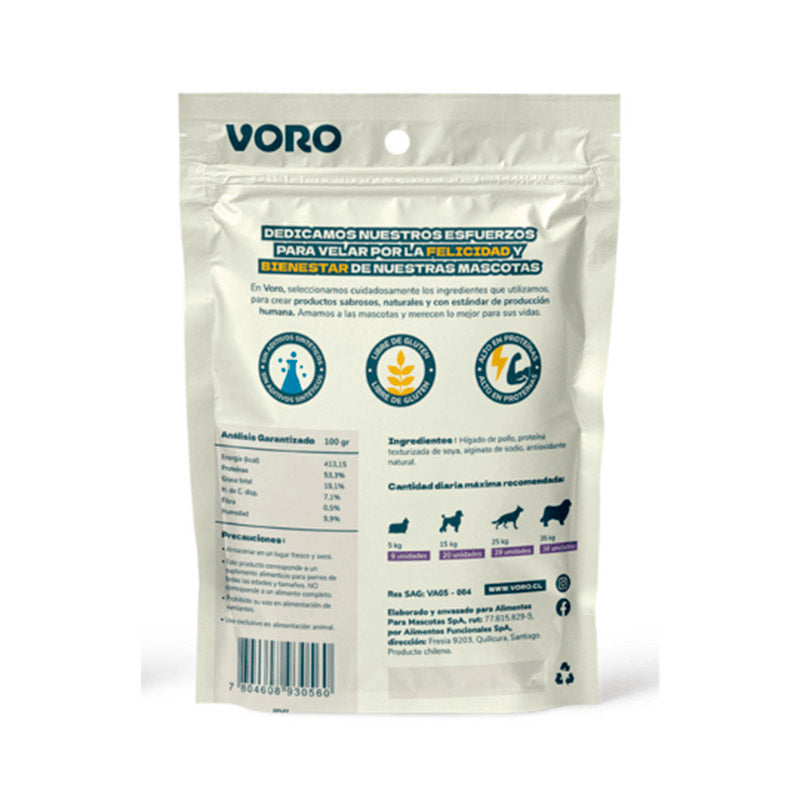 Voro Snack Sabor a higado de pollo 90g