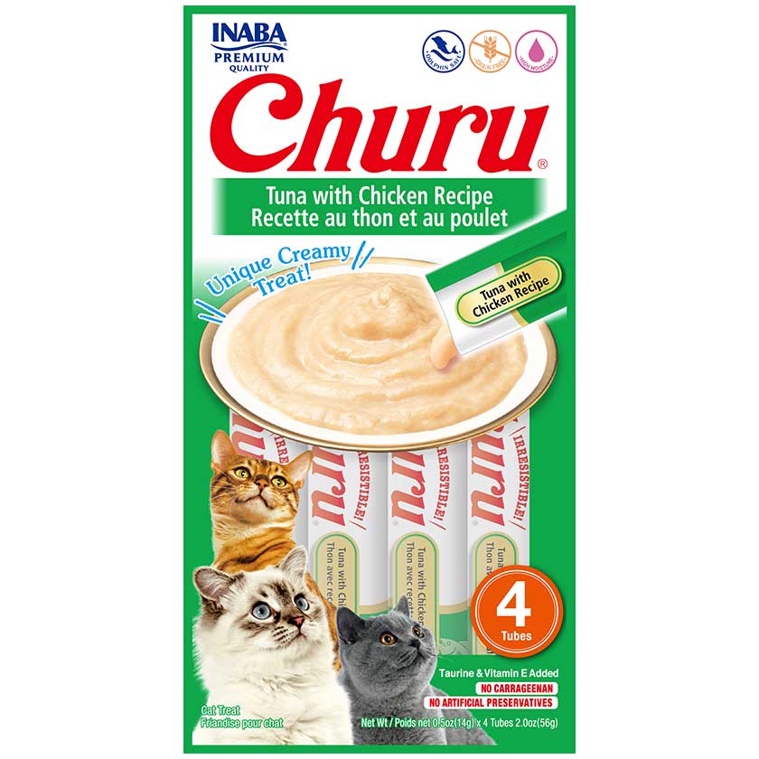 Churu Gato Atún y Pollo 14gr/4 tubos